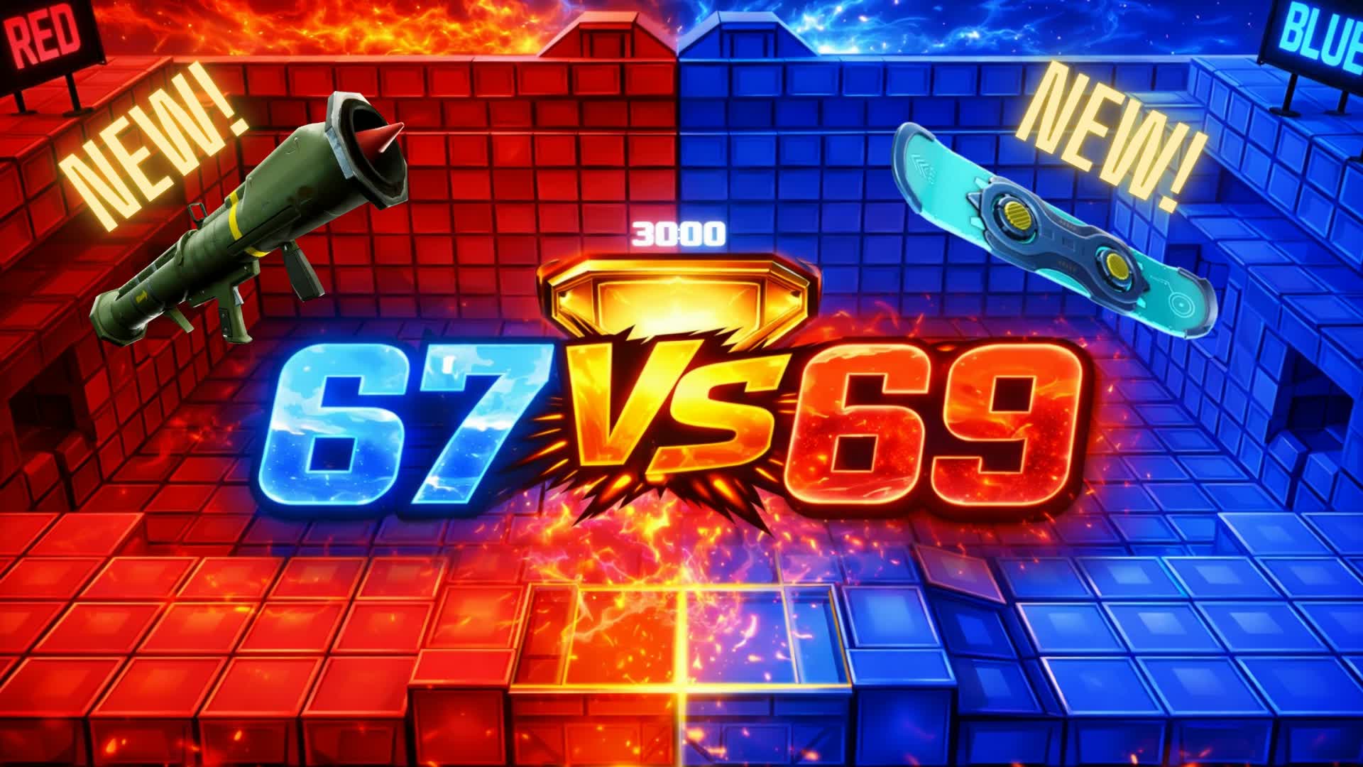 Red vs Blue🔴67 vs 69🔵