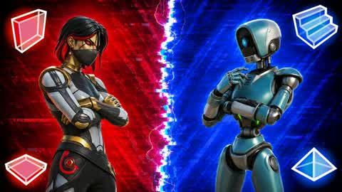GLITCH RED VS BLUE 🔴🔵⚡