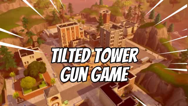 👑 Tilted Tower Gun Game with rail