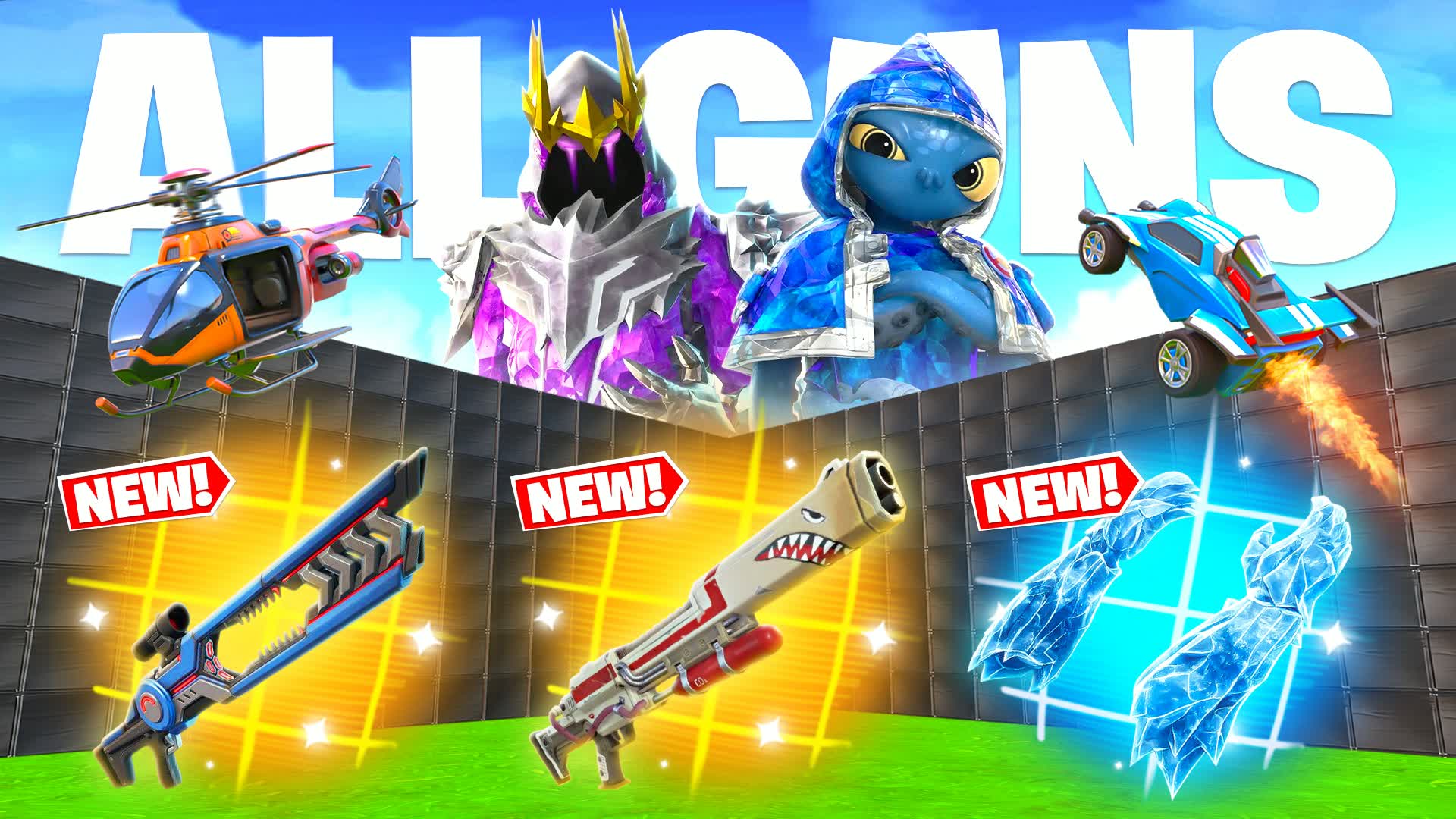 MEGA 1V1 ALL GUNS & VEHICLES