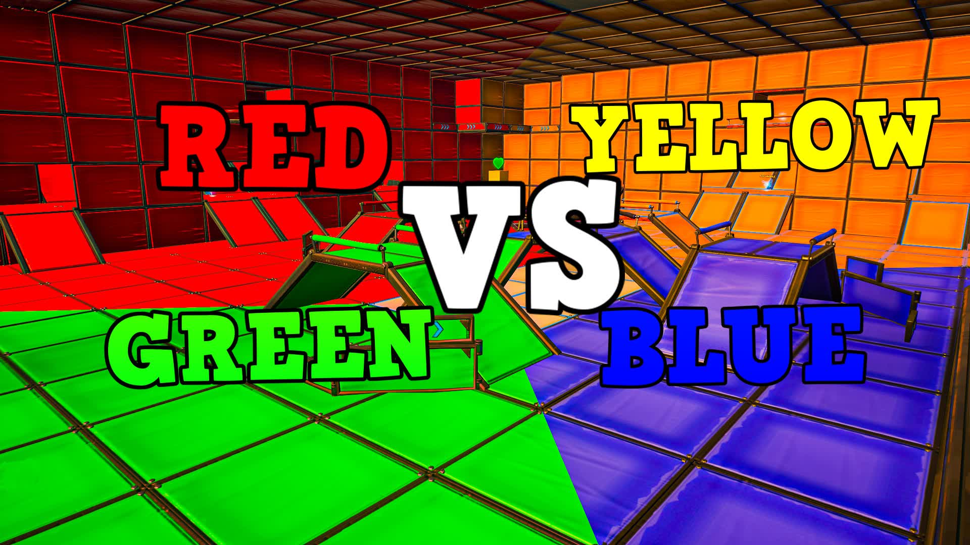 RED vs BLUE vs GREEN vs YELLOW(6V6V6V6) 672982268041 by outcastashu