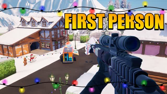 ❄️WINTER TOWN GUN GAME! [FIRST PERSON]❄️