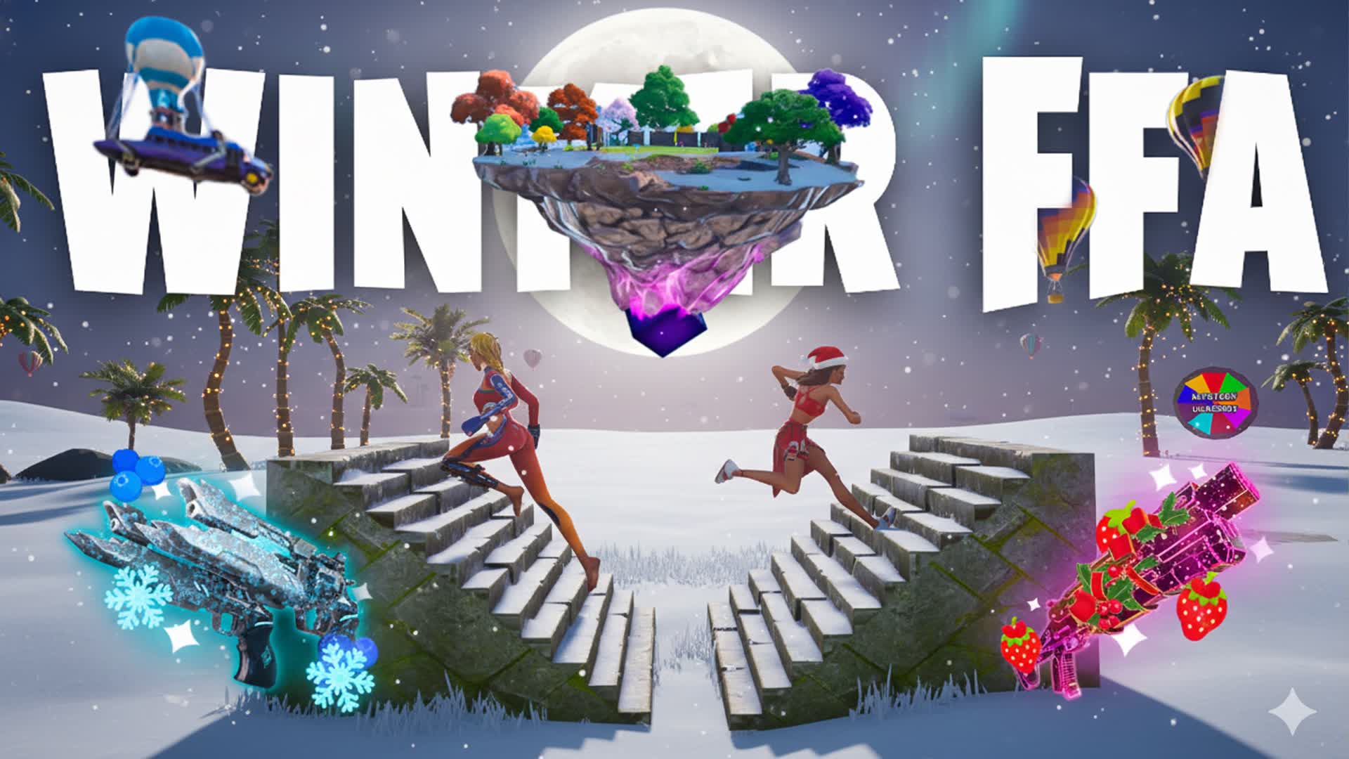 WINTER (UPDATE) 1V1 BUILD FIGHTS FFA ❄️