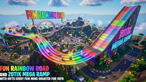 Zotix MEGA RAMP + RAINBOW ROAD INFINITE!