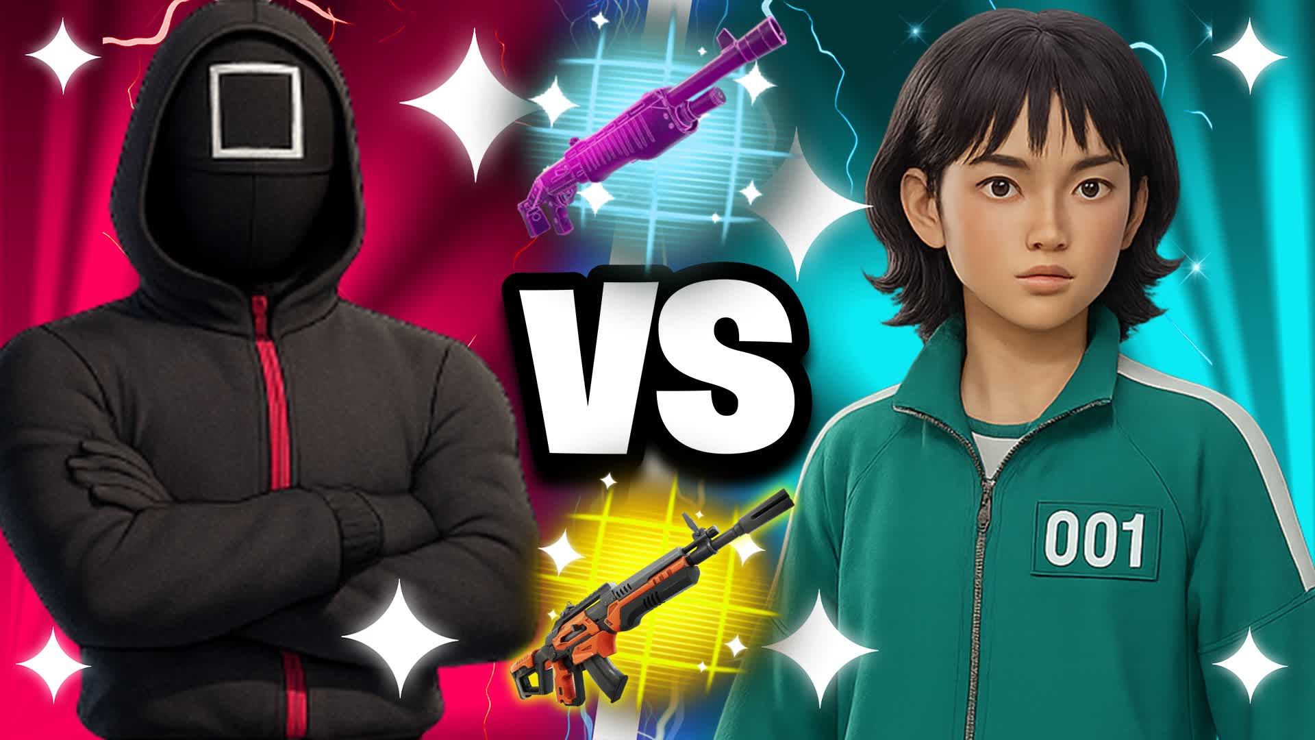 Super SQUID GAME Red vs blue 🔴🔵