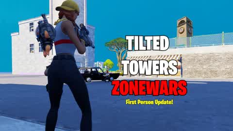 Tilted Towers ZONE WARS [1ST PERSON]🔫🗼