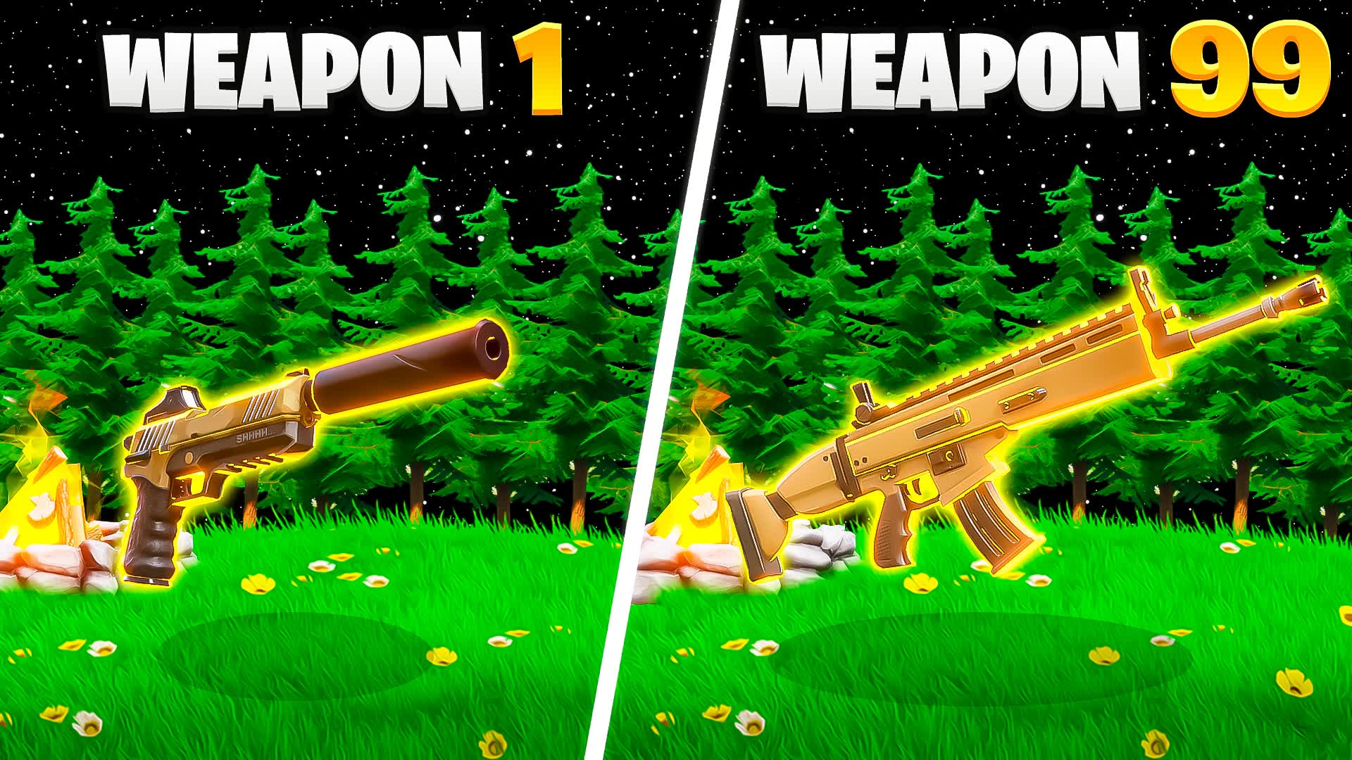DARK FOREST GOLD INFINITE GUN GAME 🌳