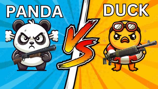 🐼 Panda vs ducks 🦆