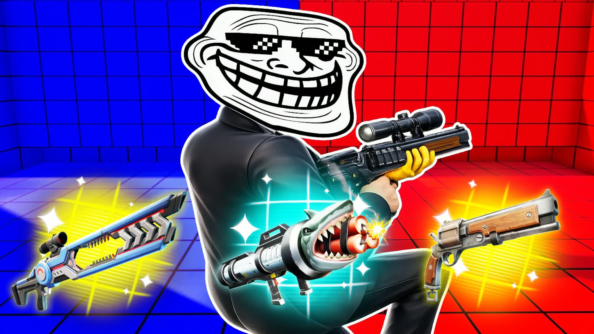 Troll Red vs Blue 🔴🔵