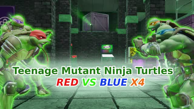 TMNT RED VS BLUE X4 🟦🟥