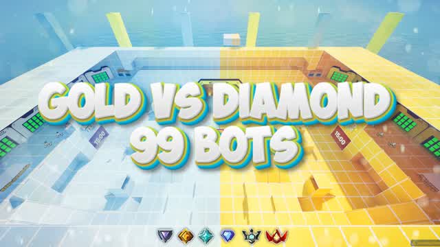 GOLD VS DIAMOND 99 BOTS BOT ROYALE