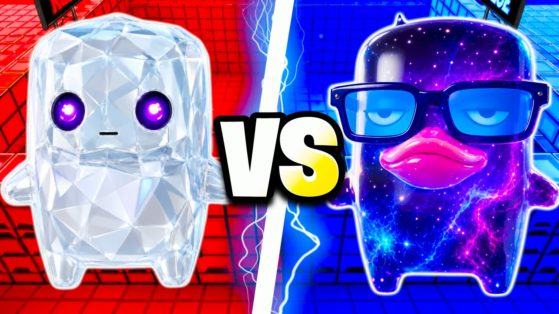 レッド vs ブルー サボテンの花 🔴🔵