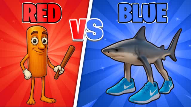 INSANE  RED VS BLUE 🔴🔵