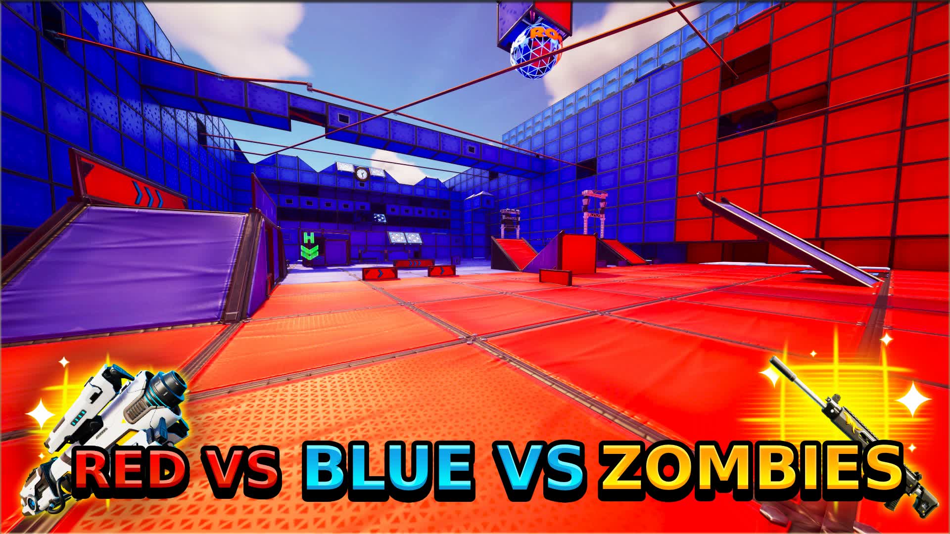 Red vs blue vs Zombies