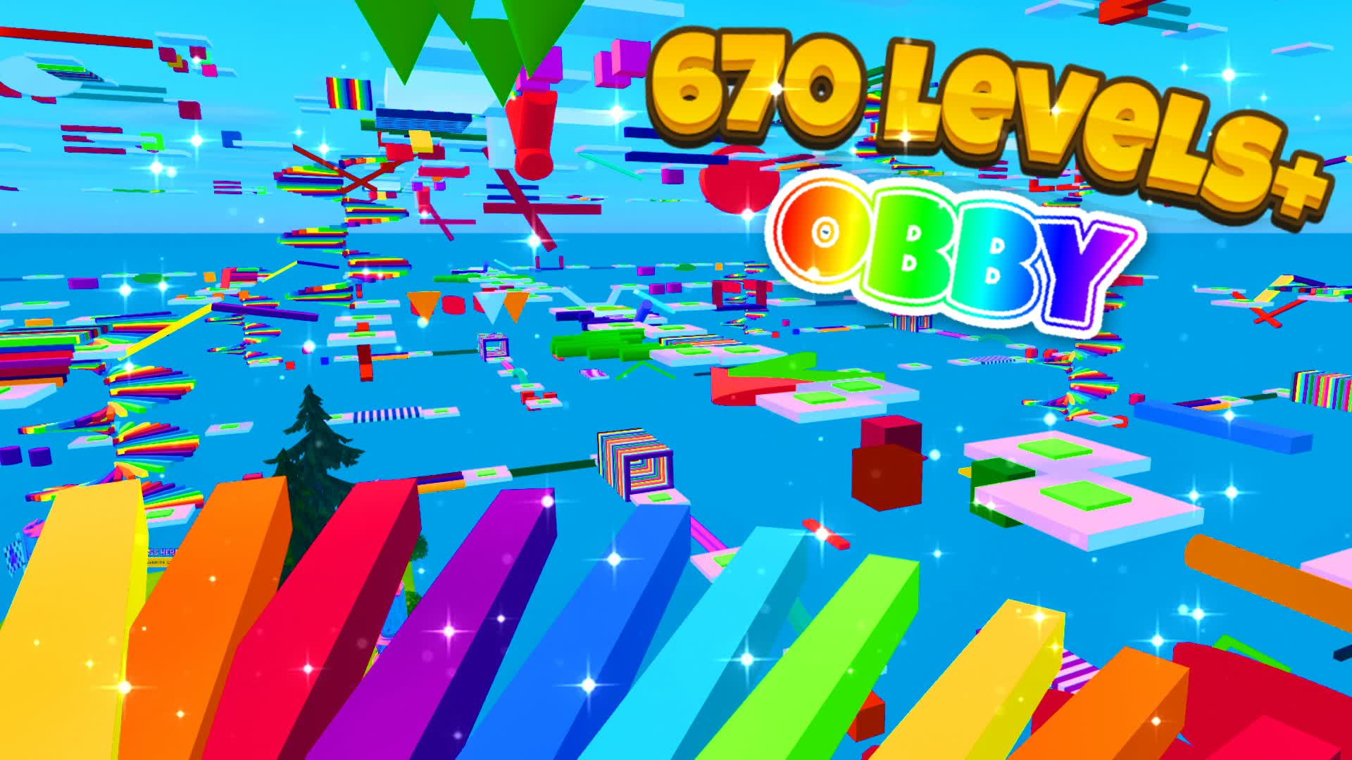 670 LEVELS MEGA OBBY 🌈