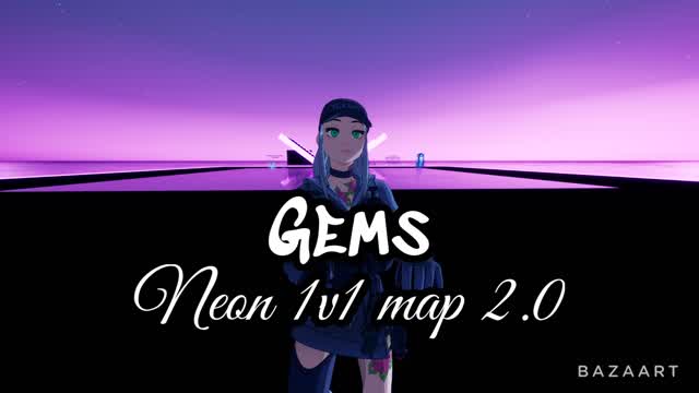Gem's 1v1 | neon map 2.0