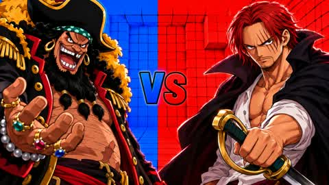 SHANKS VS D.TEACH đ´đľ RED VS BLUE