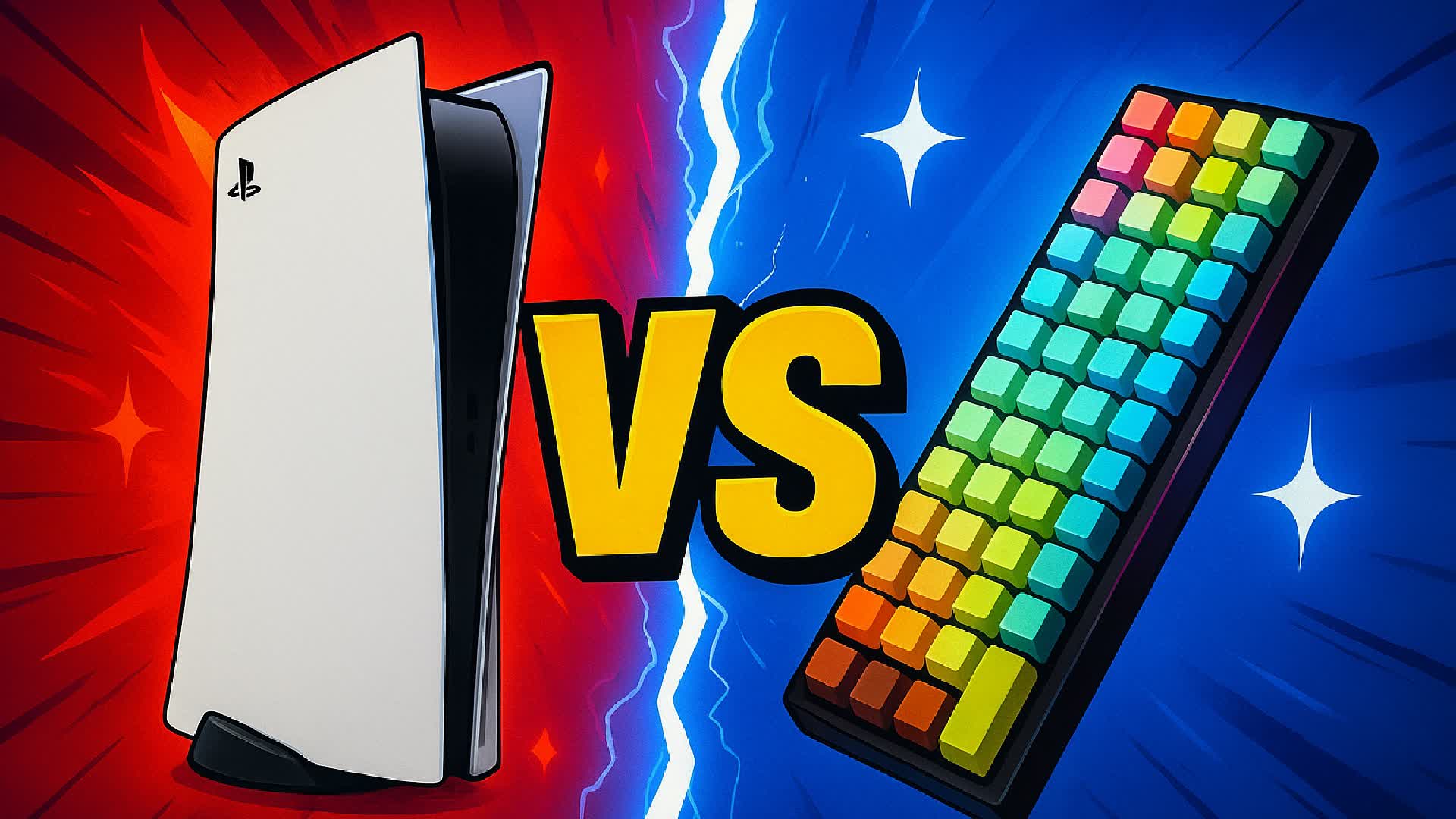 PC GAMER VS CONSOLE RED VS BLUE