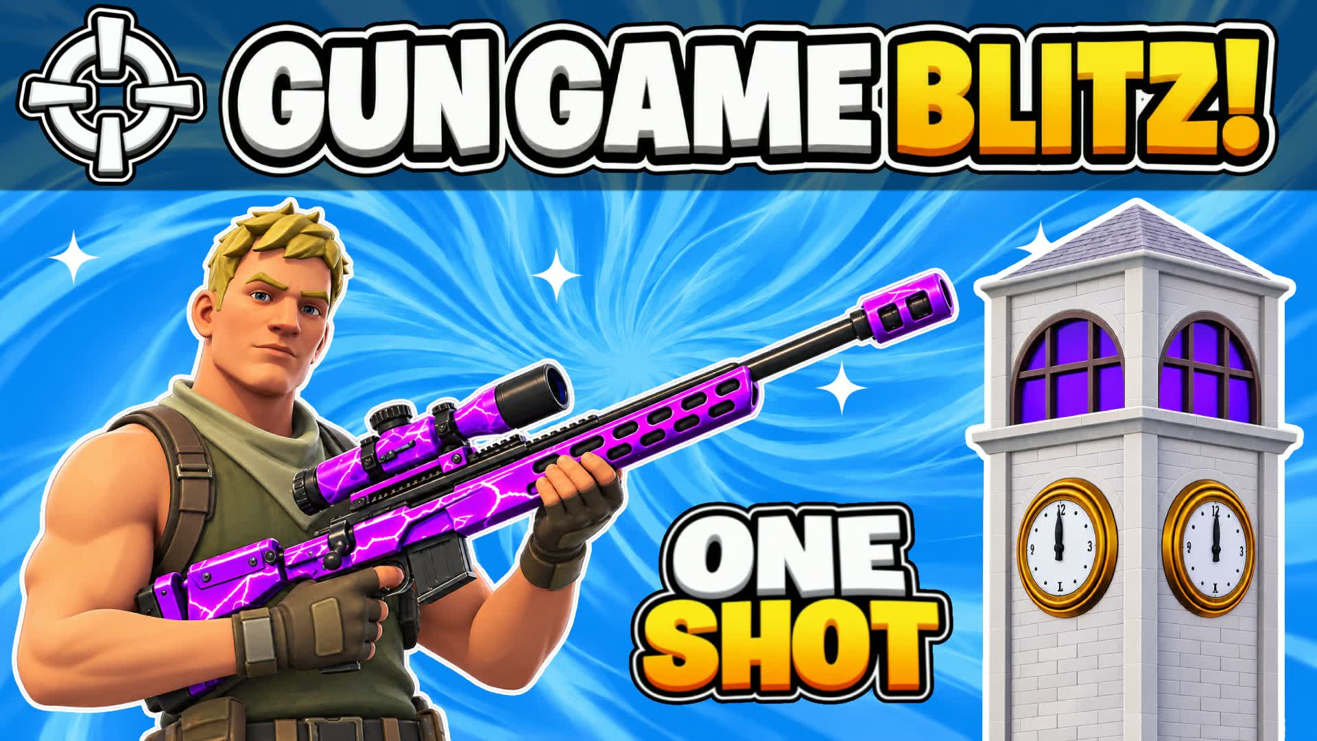 GUN GAME BLITZ FFA ONE SHOT 🎯 - Fortnite island 0123-0298-0584 by RyzeNChicken