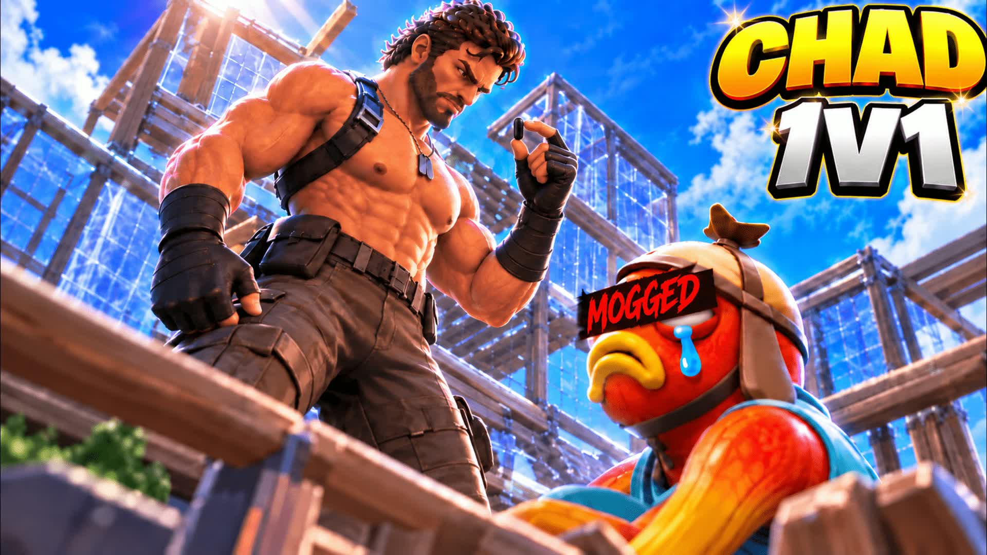 CHAD 1V1 BUILD FIGHTS (200 PUMPS) — Fortnite island 0884-9304-1517 by money maker dyl