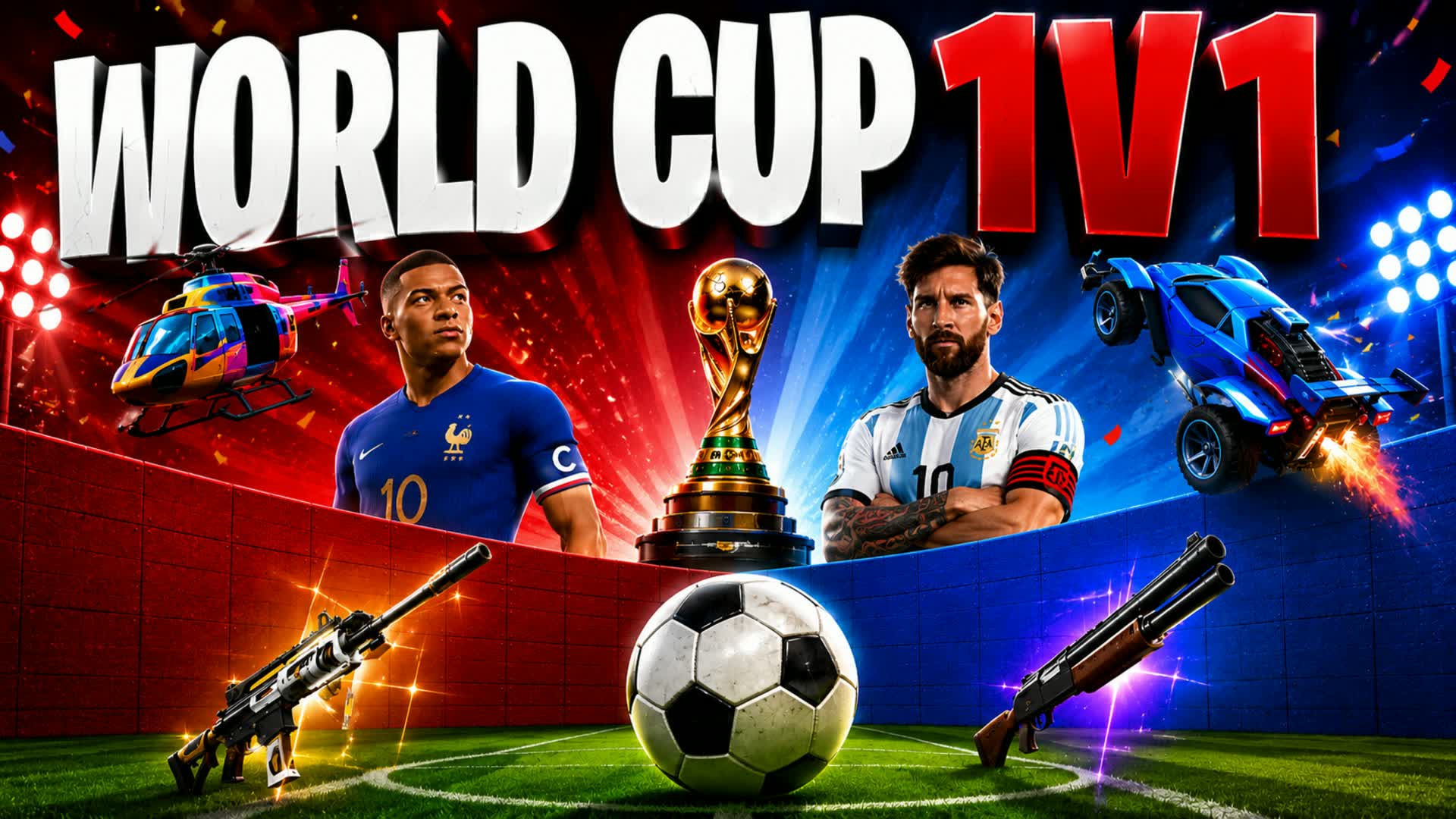 WORLD CUP MEGA 1V1 ALL GUNS