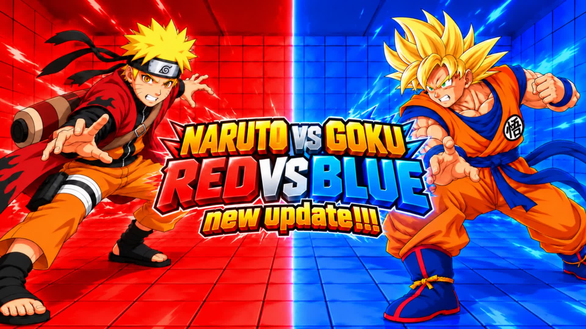 NARUTO VS GOKU RED VS BLUE RVB 67! 🔴🔵