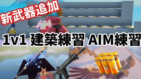 エイム練習 1v1 建築練習 乱闘場