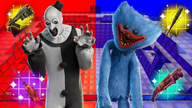 ART CLOWN VS HAGGY WAGGY RED VS BLUE
