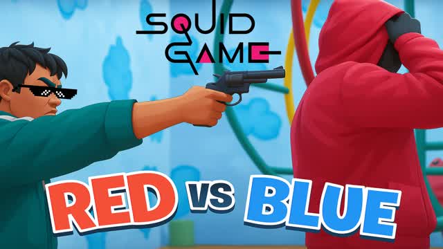 CRAZY SQUID GAME RED VS BLUE 🔴🔵