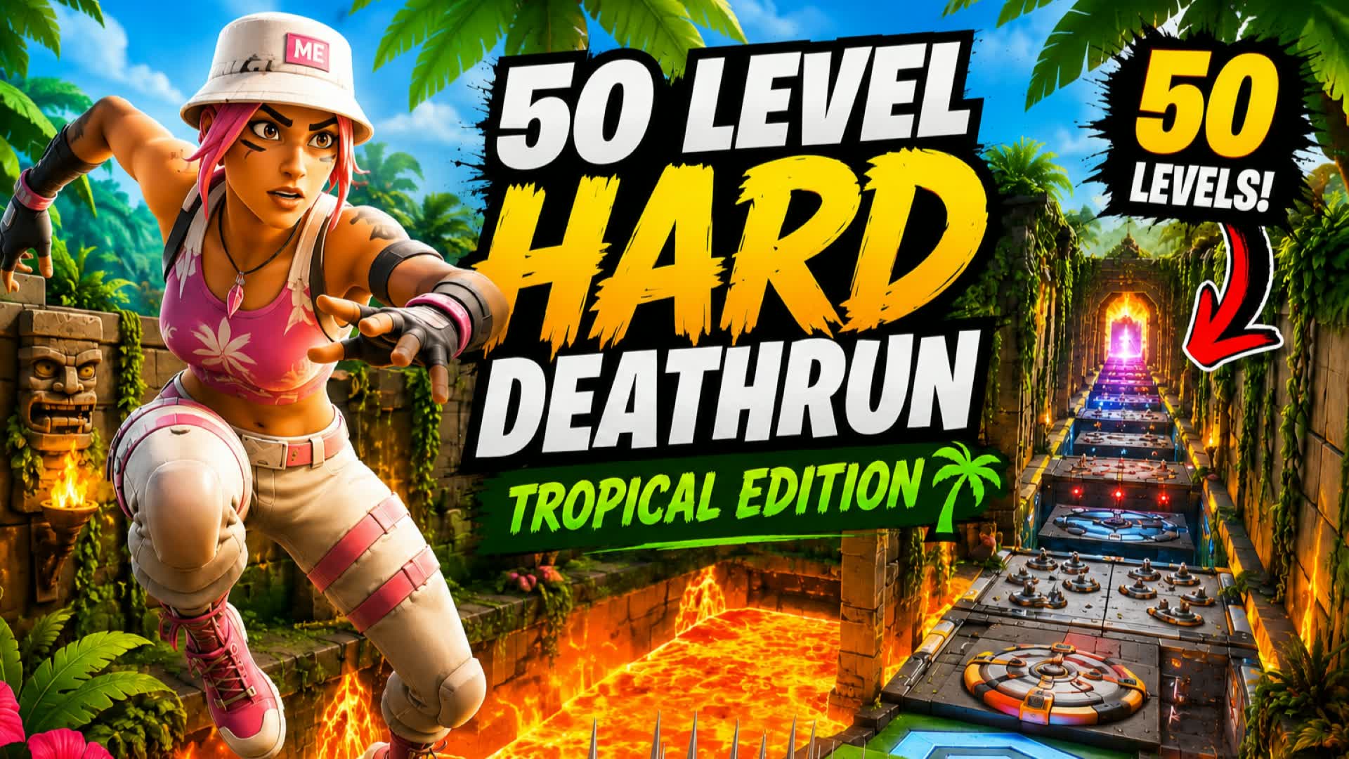 50 Level Hard Deathrun Tropical Edition