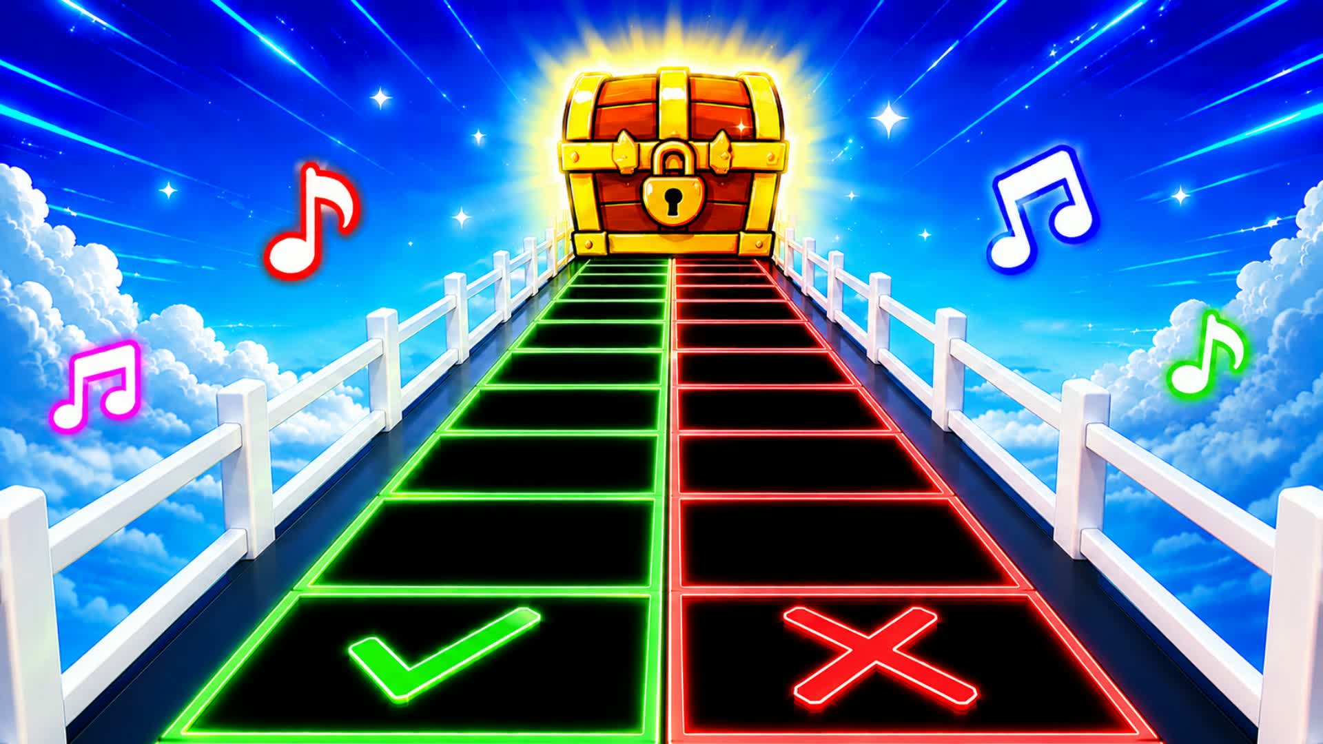 🎵 BRIDGE GLASS PARKOUR PARTY⭐