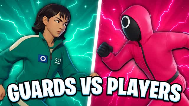 SQUID GUARDS VS PLAYERS ⭐ GUN GAME