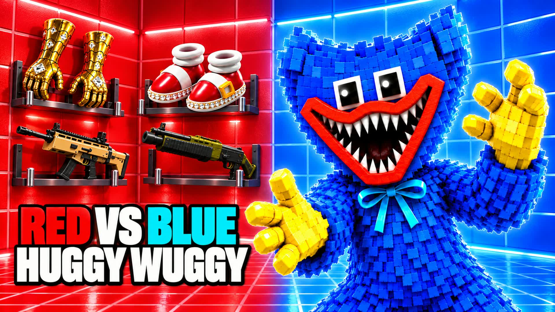 HUGGY WUGGY RVB RED VS BLUE 🔴🔵