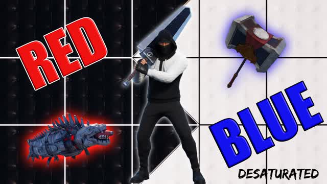 Red vs Blue Desaturated