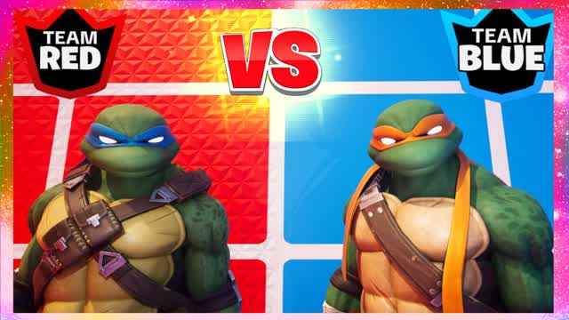 TMNT  RED VS BLUE 🔴🔵 CRAZY PVP