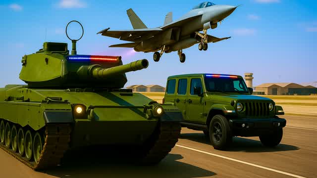 🚓 MILITARY DRIVE FFA ✈️