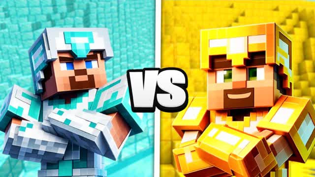 DIAMOND VS GOLD MINECRAFT