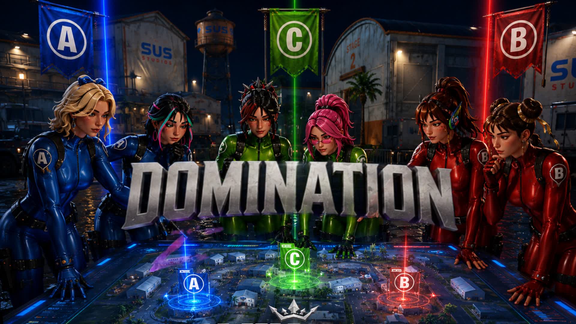 Domination 2v2-4vs4 Zero Build