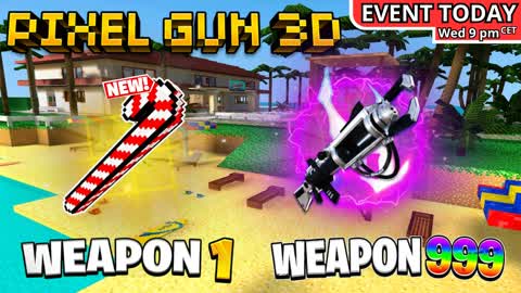 🌟PIXEL GUN GAME🏖️PARADISE🌅ONE SHOT🎯