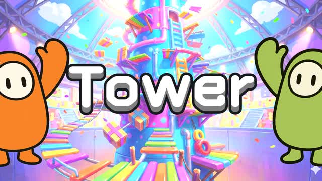 FALL GUYS TOWER DEATHRUN PARKOUR