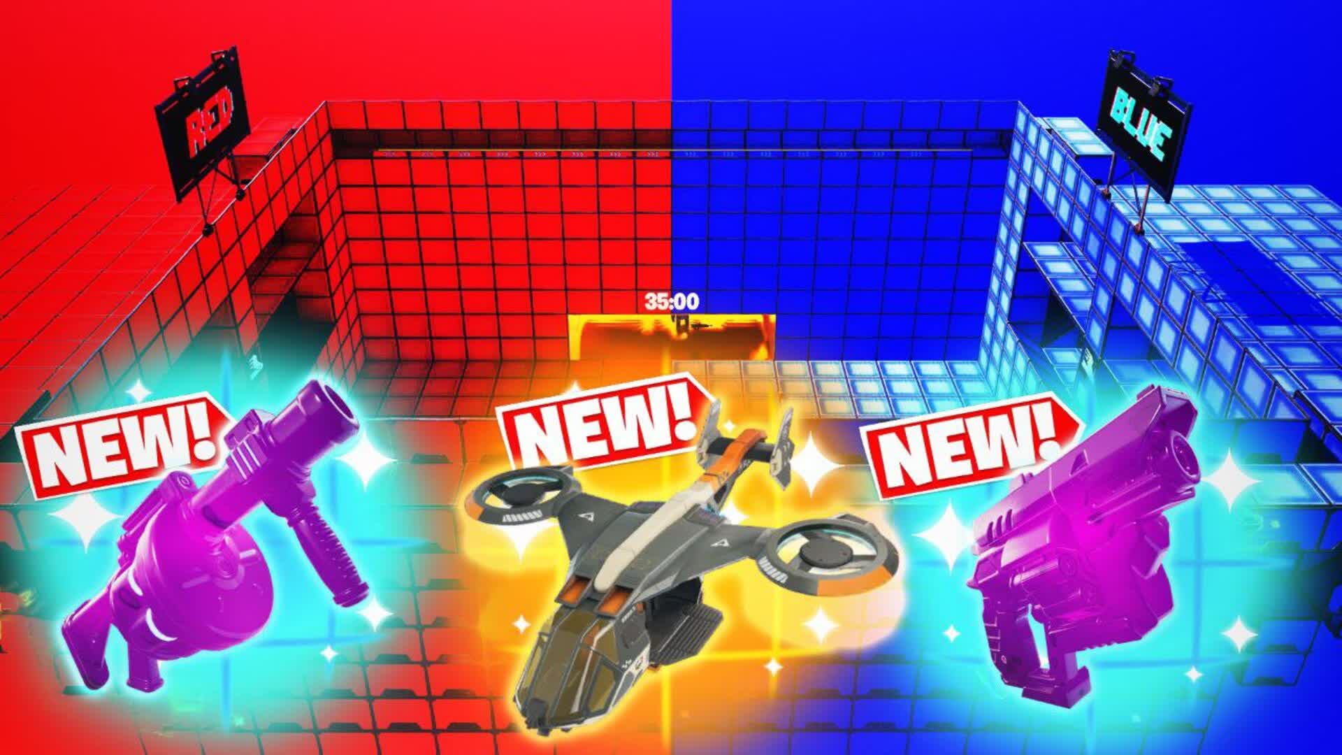 CRAZY RED VS BLUE 🔴🔵 ALL GUNS