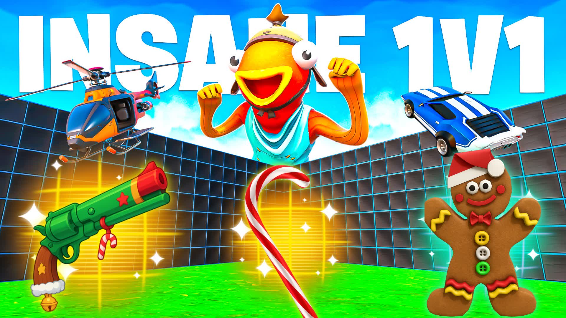 CRAZY 1V1 FFA ALL GUNS & CARS