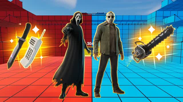 GHOSTFACE VS JASON RED VS BLUE 🔴🔵