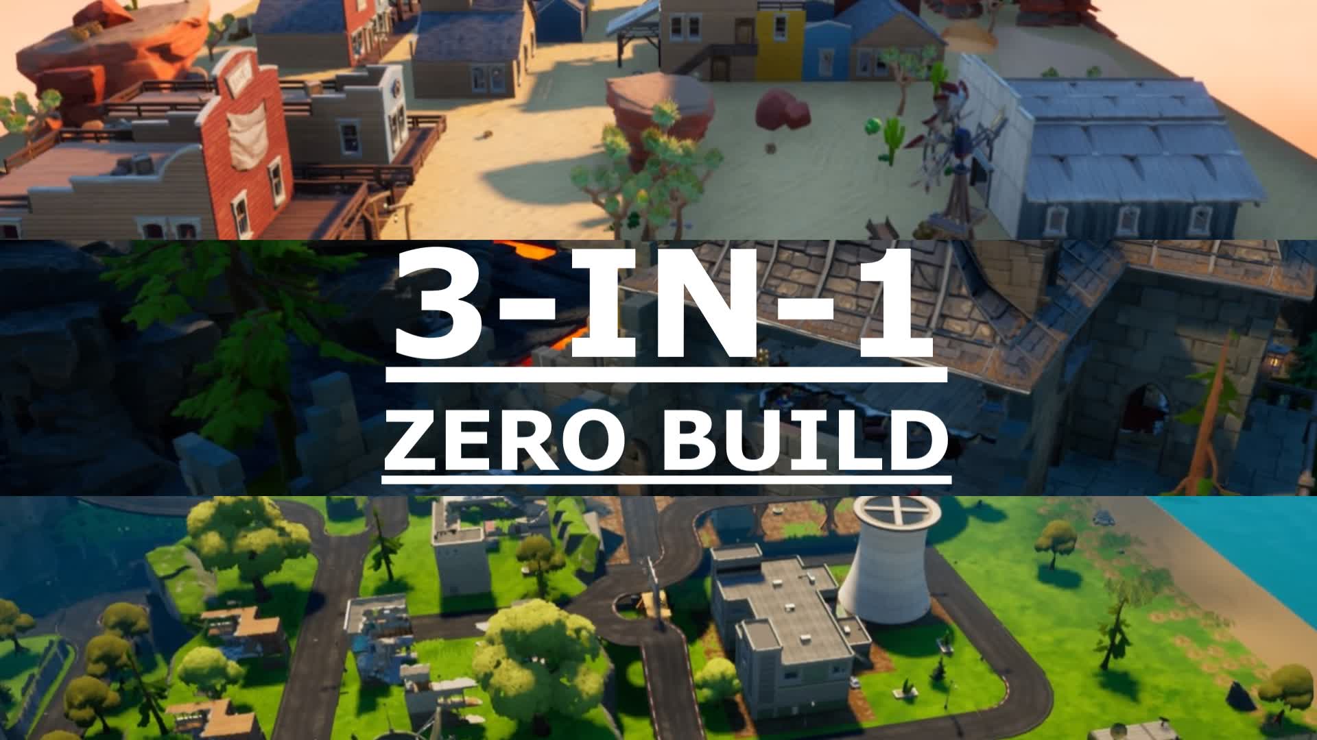 🪖3 IN ONE Zero build⚔️ 8079-0400-7212 by lemt - Fortnite Creative Map ...