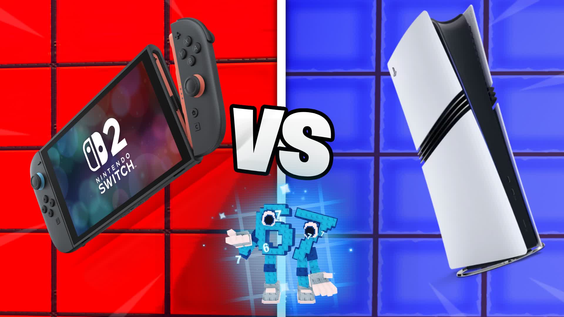 SWITCH 2 VS PS5 RED VS BLUE 🔴🔵
