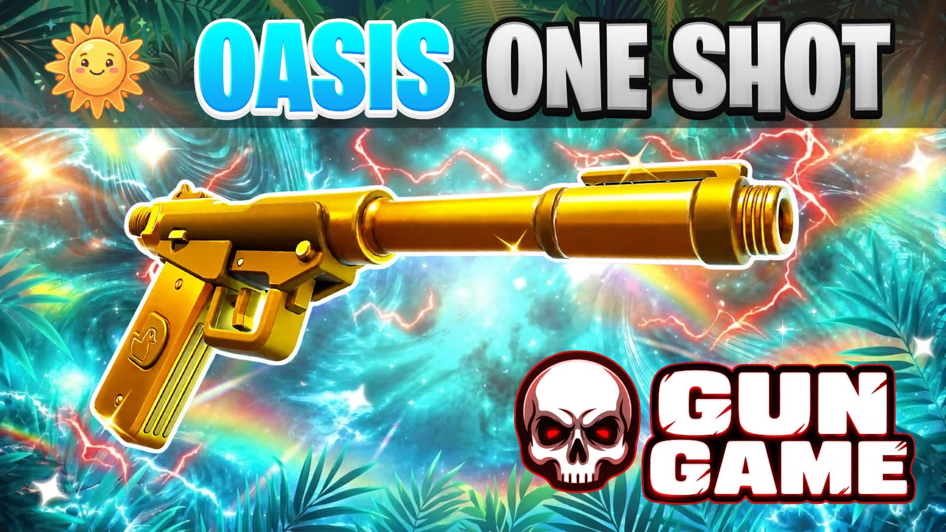 ☀️ OASIS GUN GAME 🌴 ONE SHOT FFA