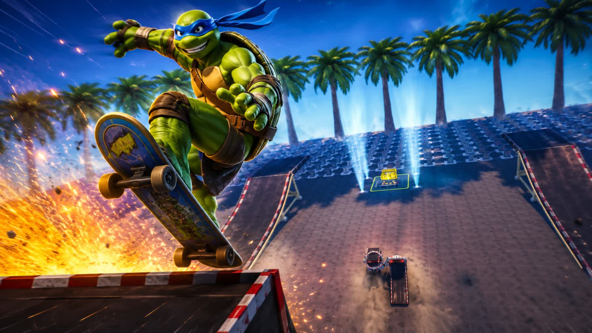 MEGA RAMP - RACE - ALL WEAPONS AND CARS