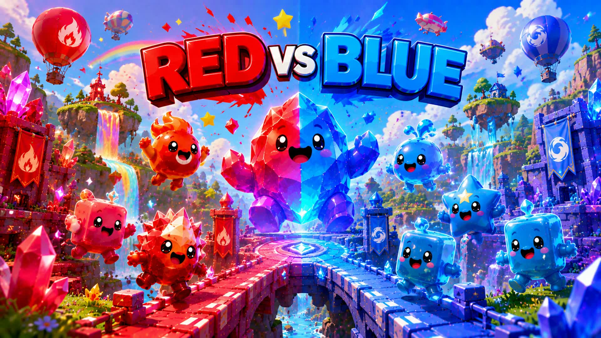SUPER PETS 🐾🌈 RED VS BLUE