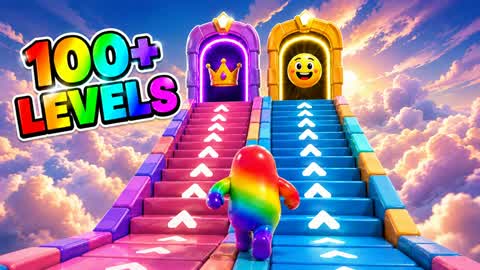 FALL GUYS EASY OBBY PARKOUR 100+🌈