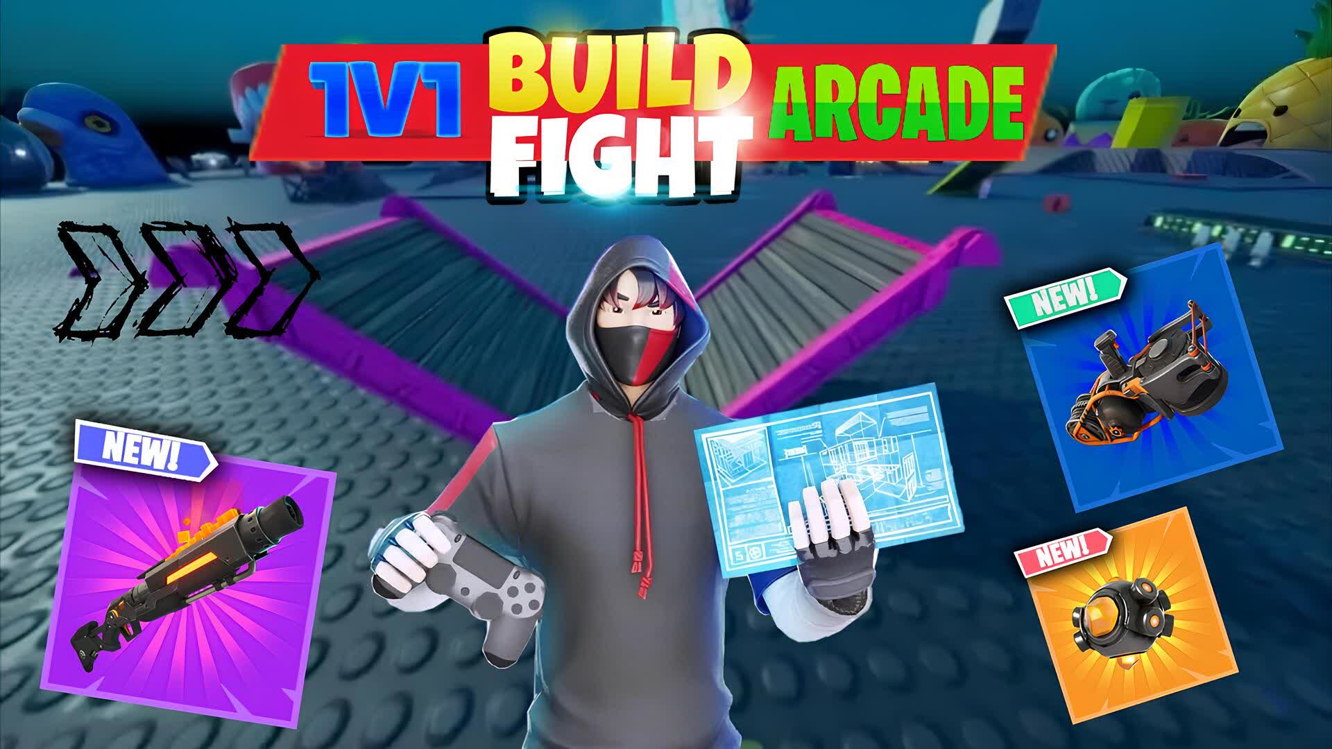 1v1 ビルドファイト アーケード 🕹
